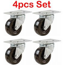 4pcs Heavy Duty Caster Wheels Swivel Plate 2